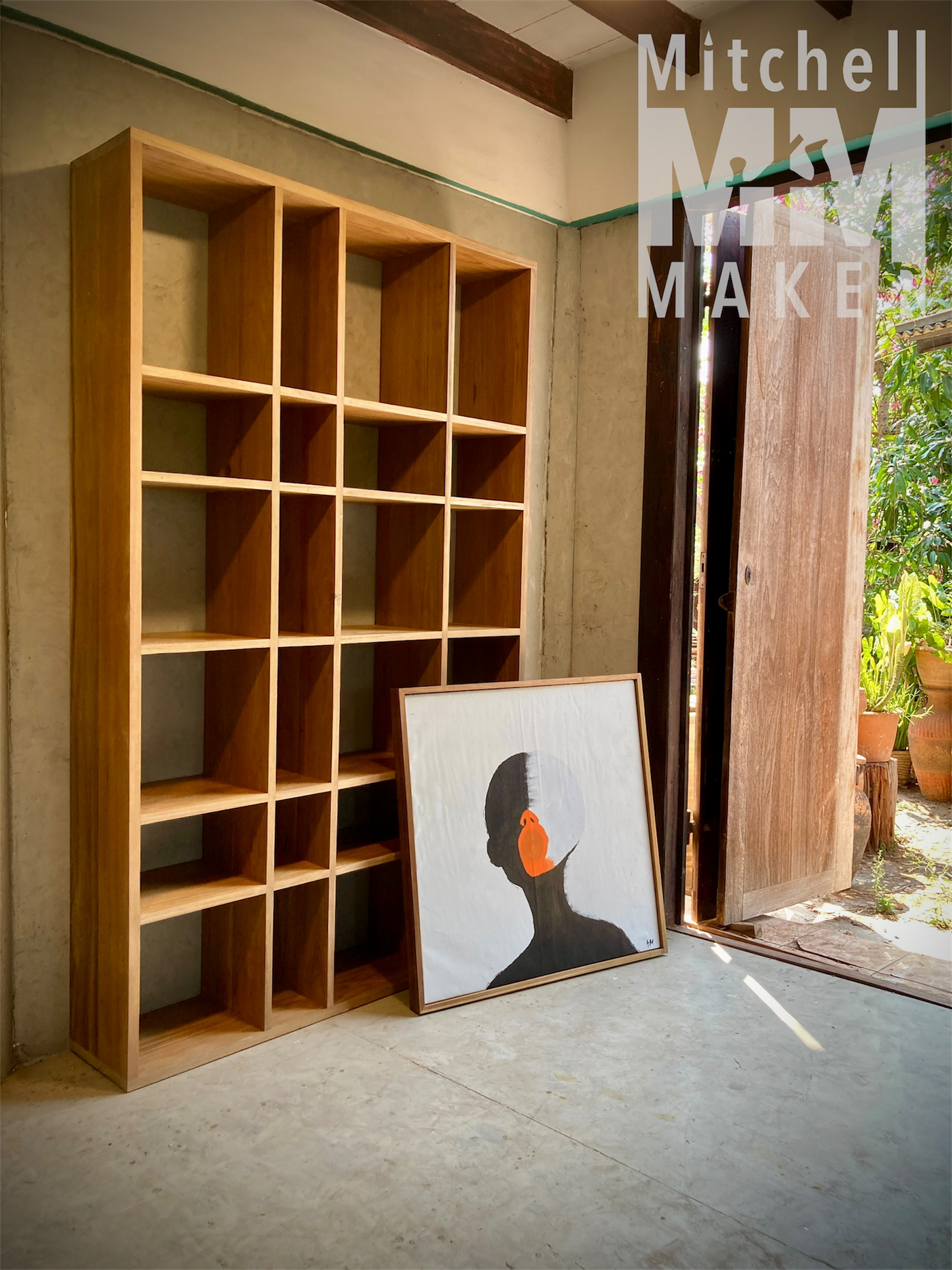 Solid Teak Shelving