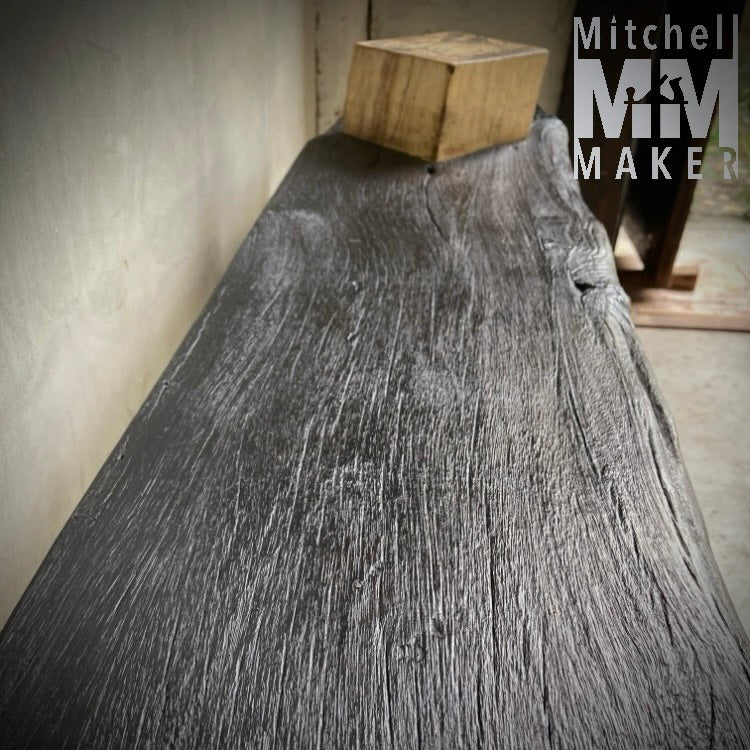 Spalted Tamarind & Makha Wood Bench