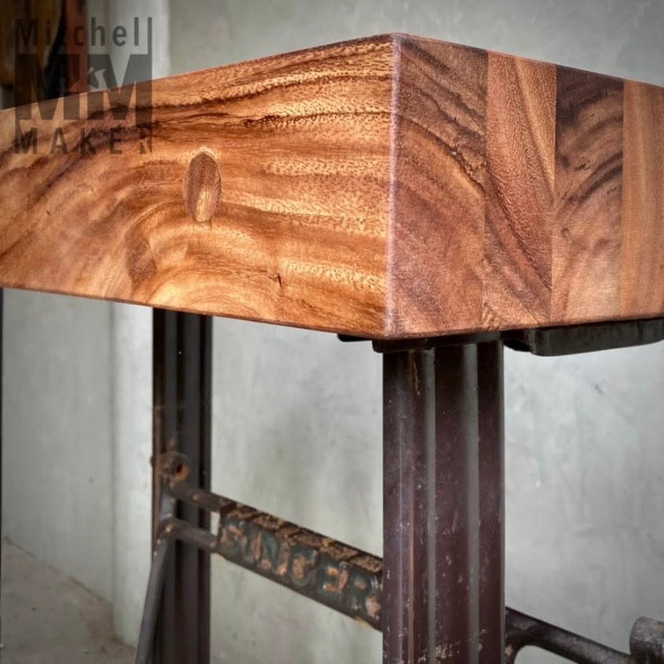 Vintage Singer Butchers Block / Side Table