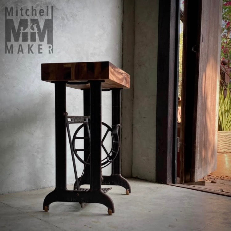 Vintage Singer Butchers Block / Side Table