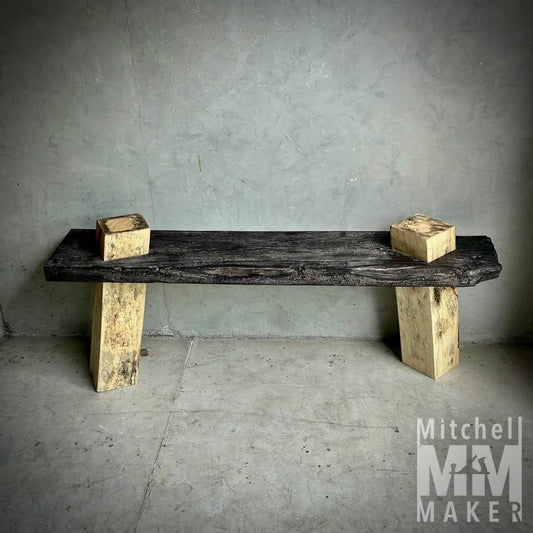 Spalted Tamarind & Makha Wood Bench