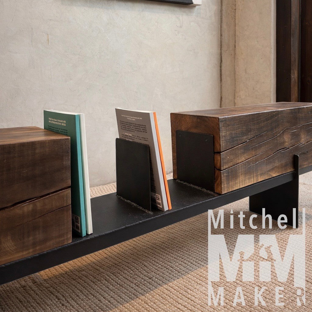 A Sculptural Beam Bench