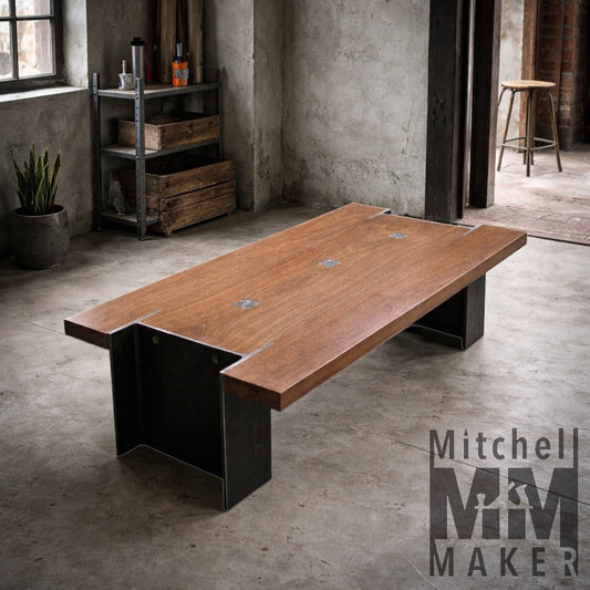 Industrial Beam Coffee Table