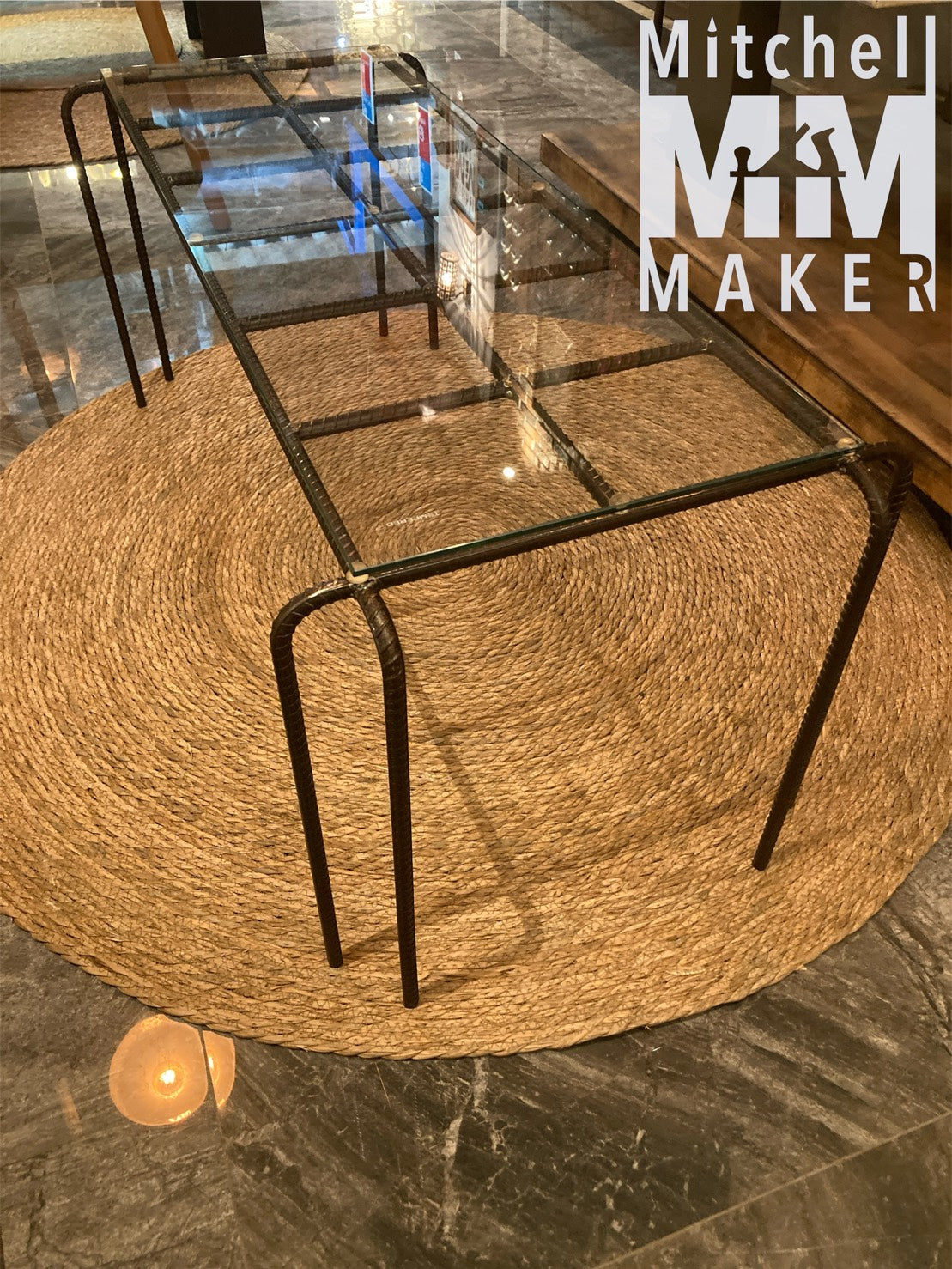 Industrial Grid Coffee Table