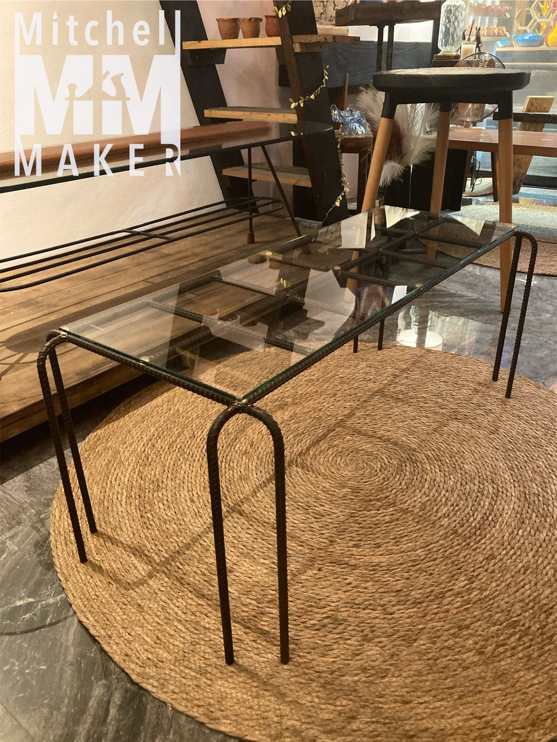 Industrial Grid Coffee Table