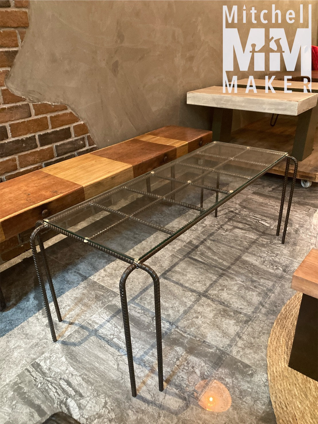 Industrial Grid Coffee Table