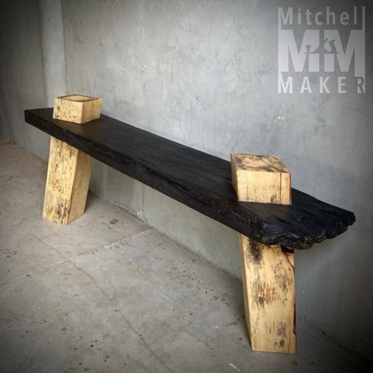 Spalted Tamarind & Makha Wood Bench