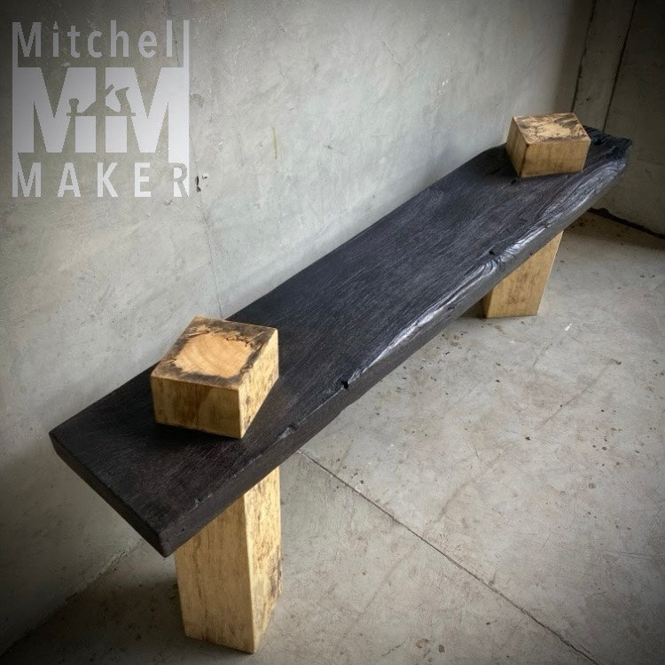 Spalted Tamarind & Makha Wood Bench