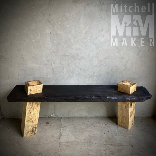 Spalted Tamarind & Makha Wood Bench
