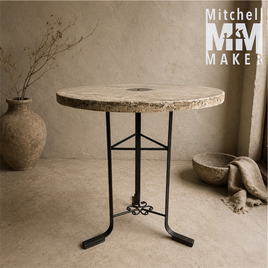 Polished Cement Side Table