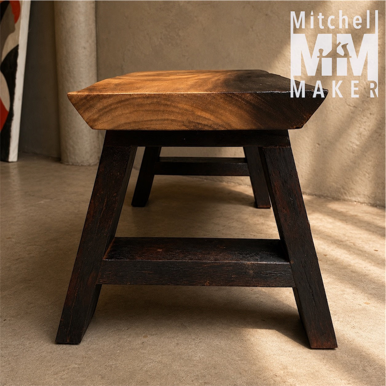 Shou Sugi Ban Raintree Bench