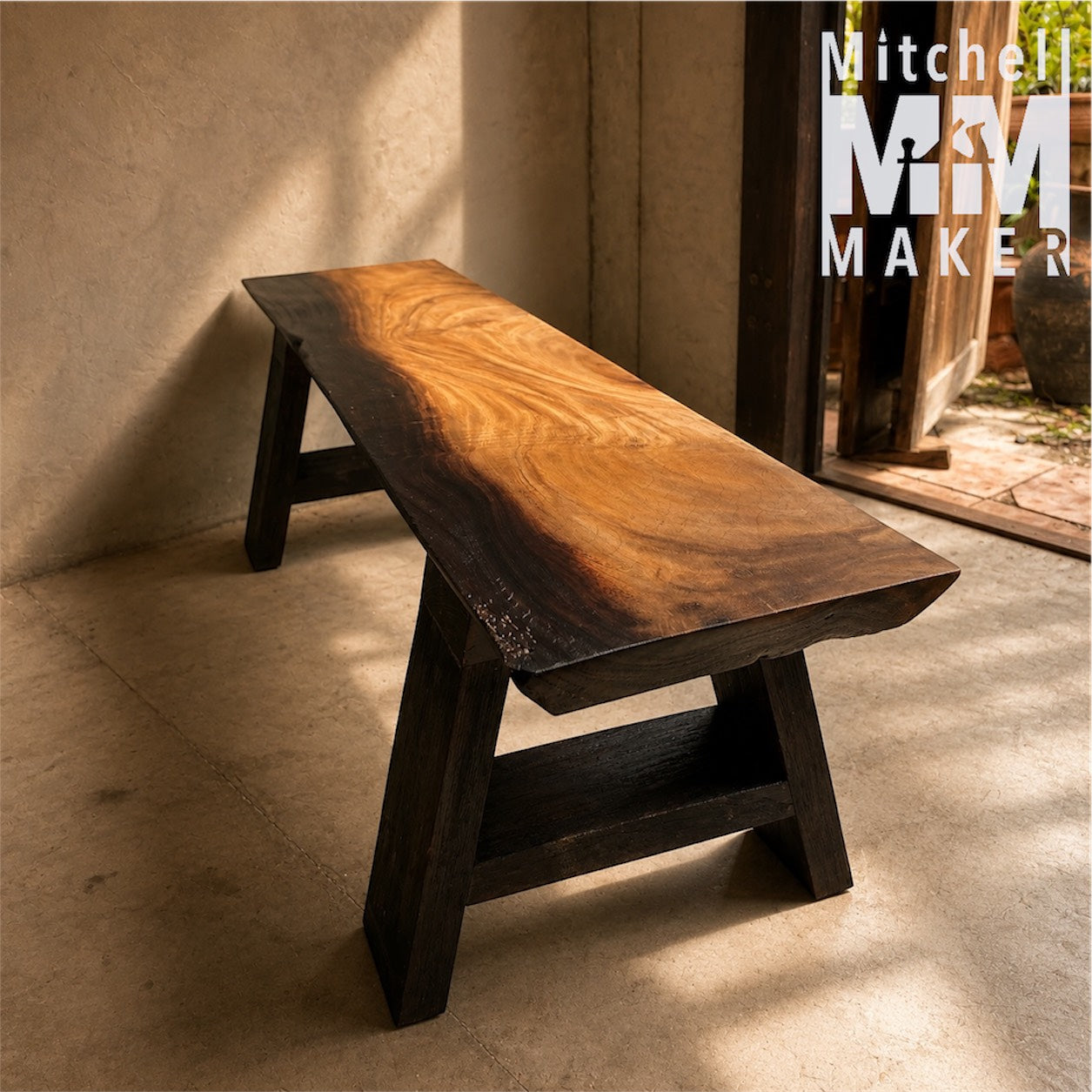 Shou Sugi Ban Raintree Bench