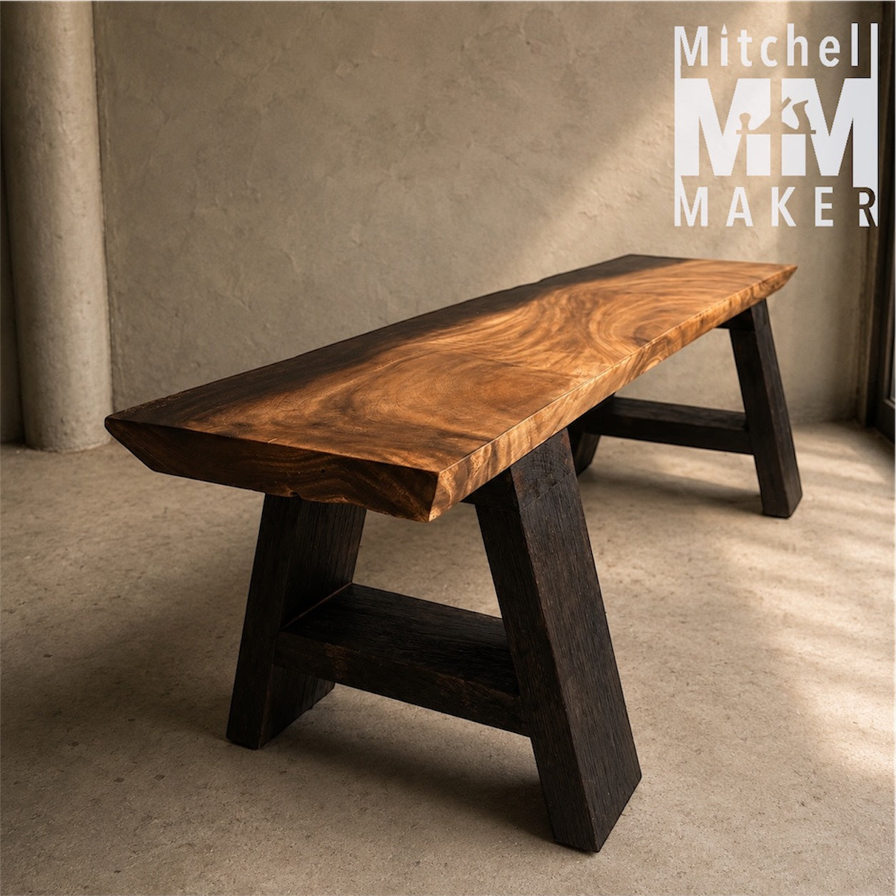Shou Sugi Ban Raintree Bench