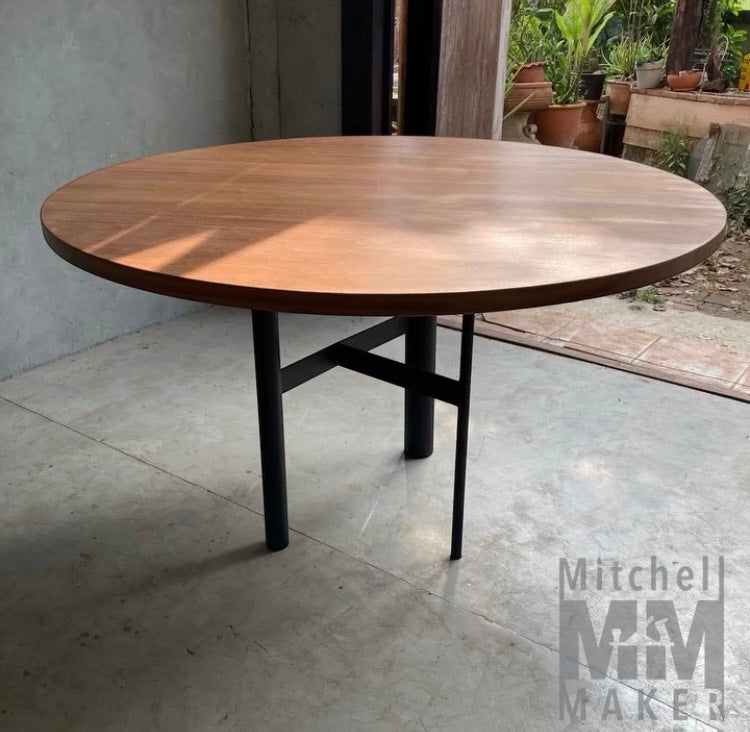 Handcrafted Round Solid Wood Table